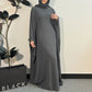 Abaya papillon fluide