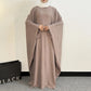Abaya papillon fluide