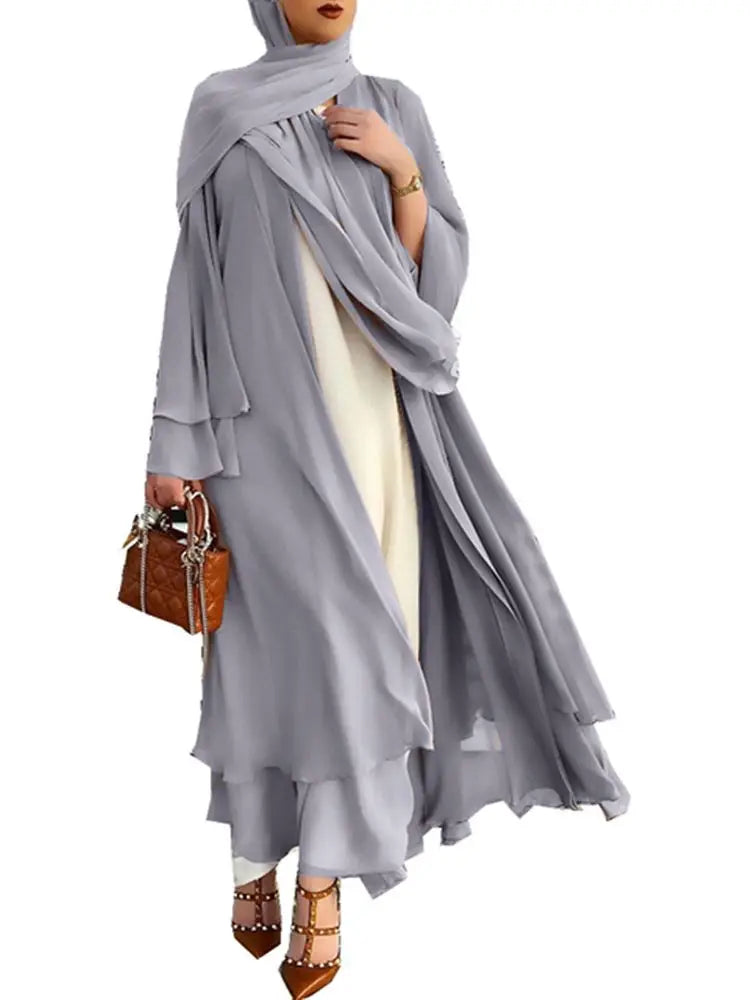 abaya kimono mousseline 
