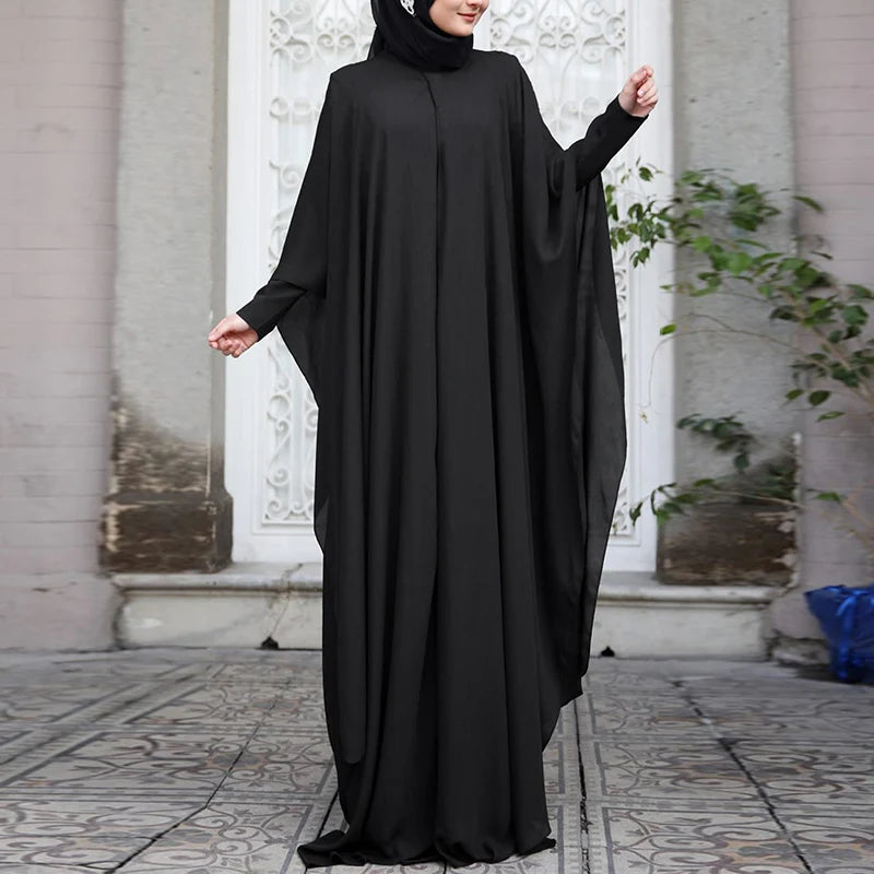 abaya kimono mousseline femmes