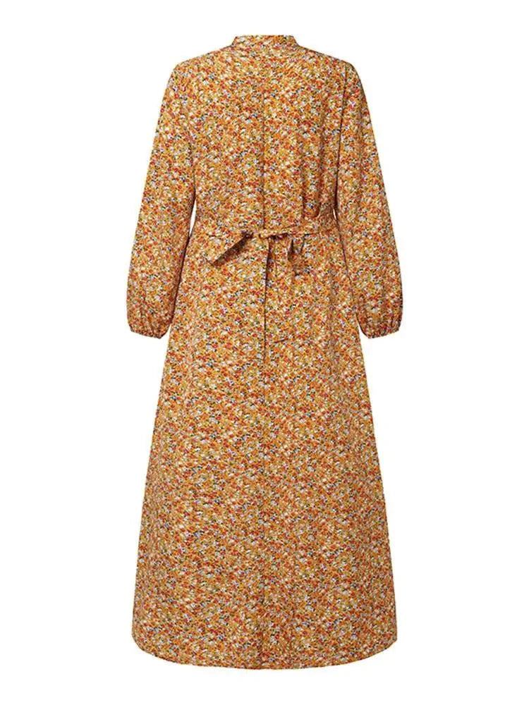 abaya robe longue fleurie