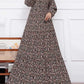 abaya robe longue fleurie