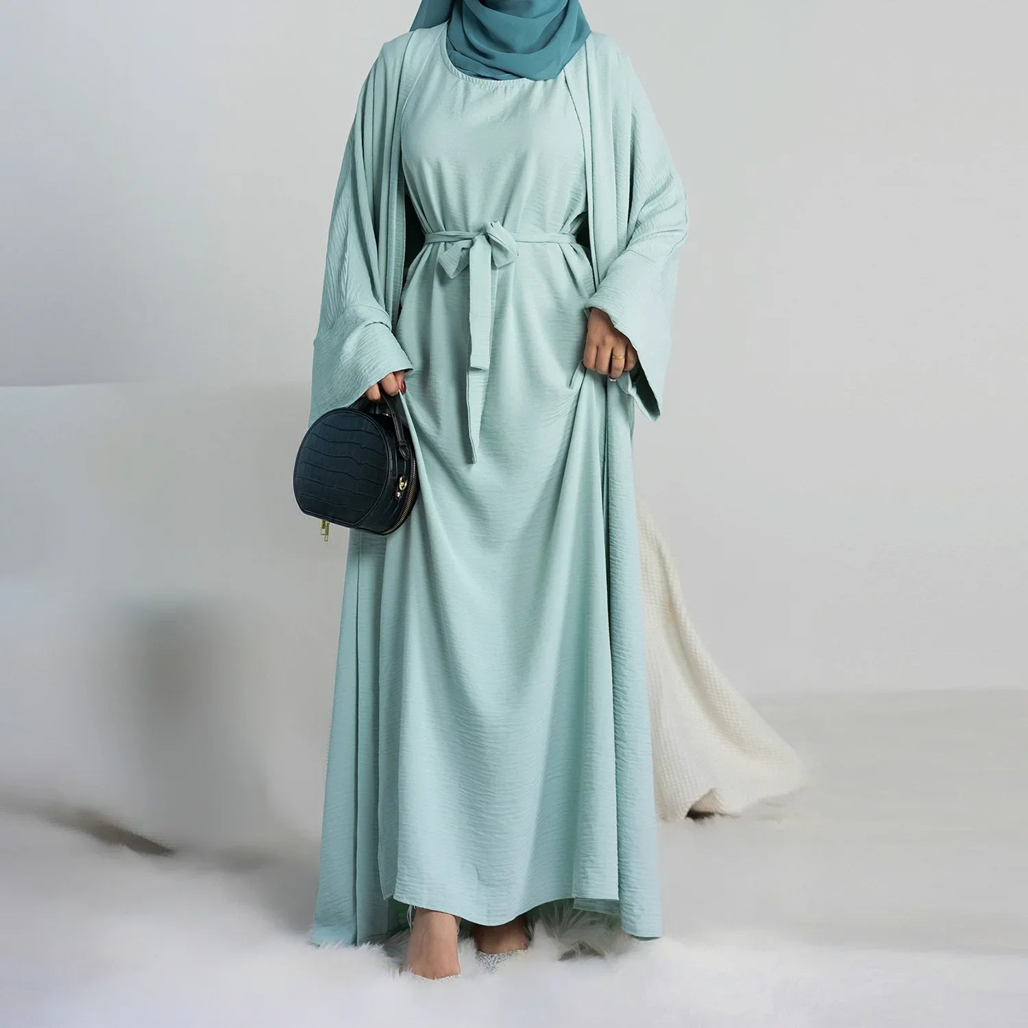 ensemble abaya cintrée