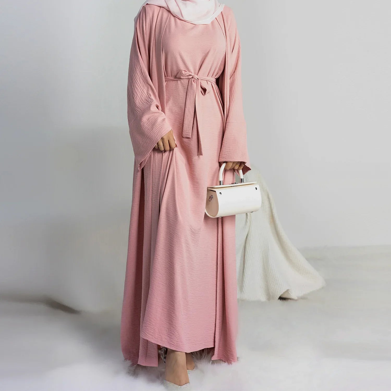 ensemble abaya cintrée